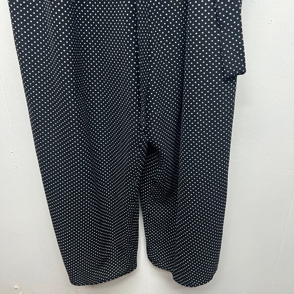George Womens Jumpsuit 3X Strapless Polka Dot Crop Wide Leg Stretch Party Event - Picture 5 of 15